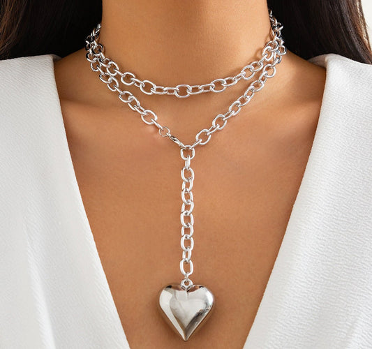Love Acrylic Pendant Necklace