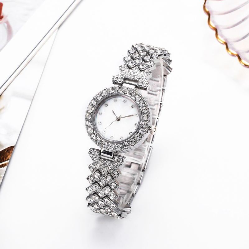 Fashion Simple Women's Quartz Watch Diamond Alloy - Zambeel