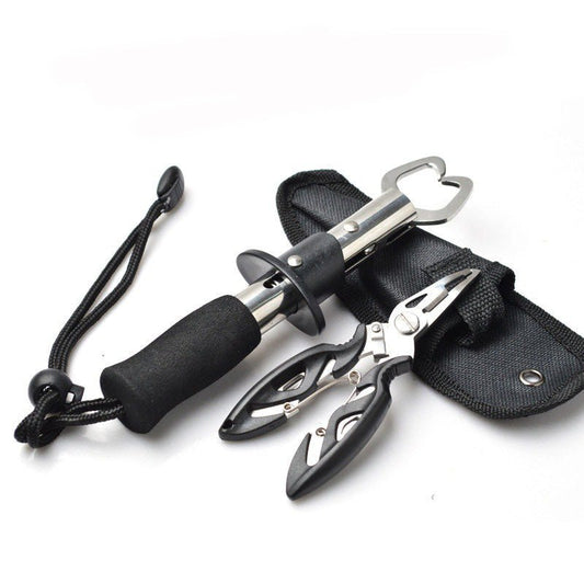 Fishing Gear Fish Lip Stainless Steel Scissors Scissors Fishing Grip Set Pliers Accessory Tool - Zambeel
