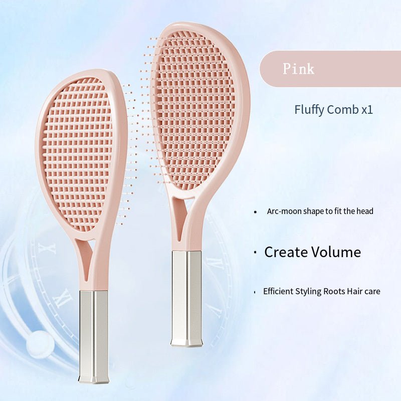 Hair Comb Tennis Racket Fluffy Combs High Skull Top Hair Artifact Airbag Cushion Massage Comb Barber Tools Hair Detangler Hairbrush For Thick Hair Self Cleaning Curly Hair Brush For Curly Hair - Zambeel