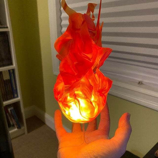 Halloween Floating Fireball Flame Ornaments Creative Props Party Role Playing Halloween Party Decoration - Zambeel