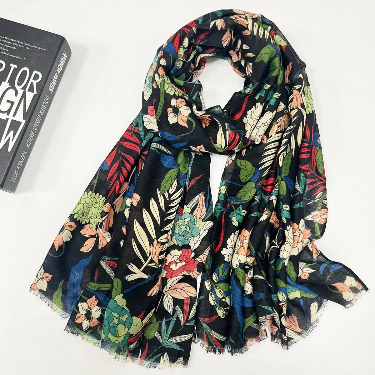 High - grade Shawl Ladies Tassel Printed Scarf - Zambeel