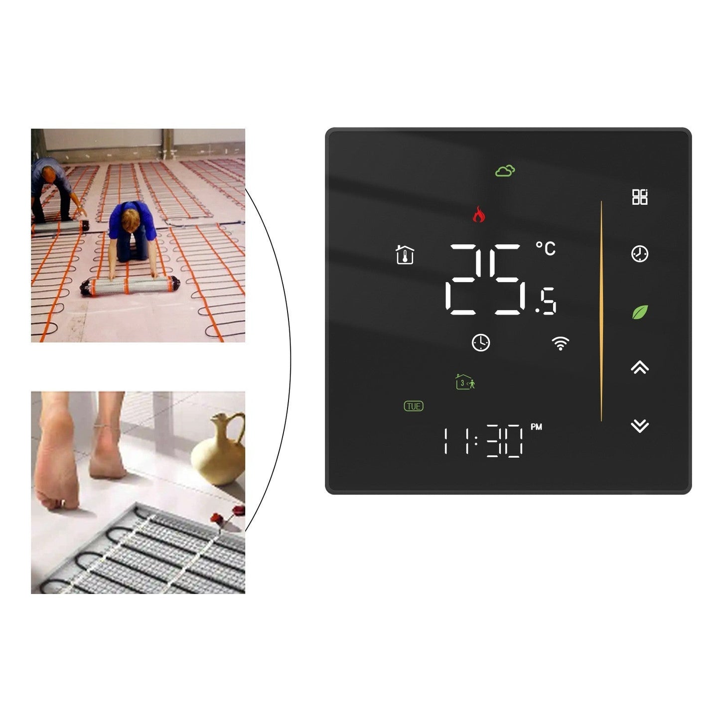 Intelligent Home Heating Energy - saving Thermostat Switch - Zambeel