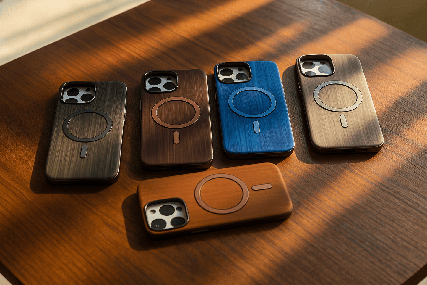 MagSafe - Compatible Wood Texture Phone Case - Zambeel