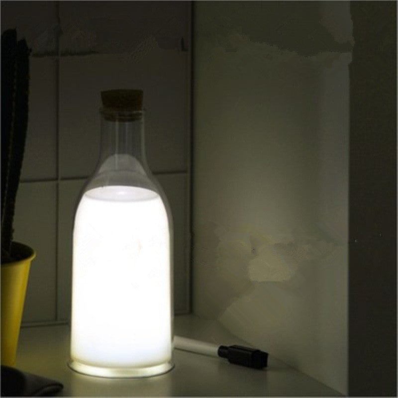 Milk Bottle USB Charing LED Nightlight Lamp Baby Gift