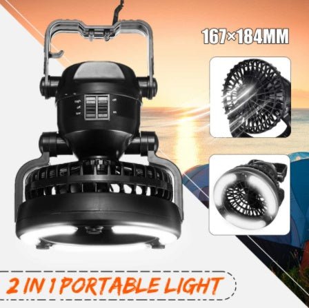 Multifunctional 18Led Camping Fan Light