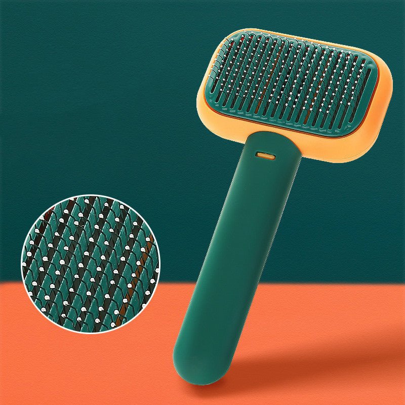 New Pet Cat Dog Hair Brush Hair Massage Comb Open - Knot Brush Grooming Cleaning Tool Stainless Steel Comb - Zambeel