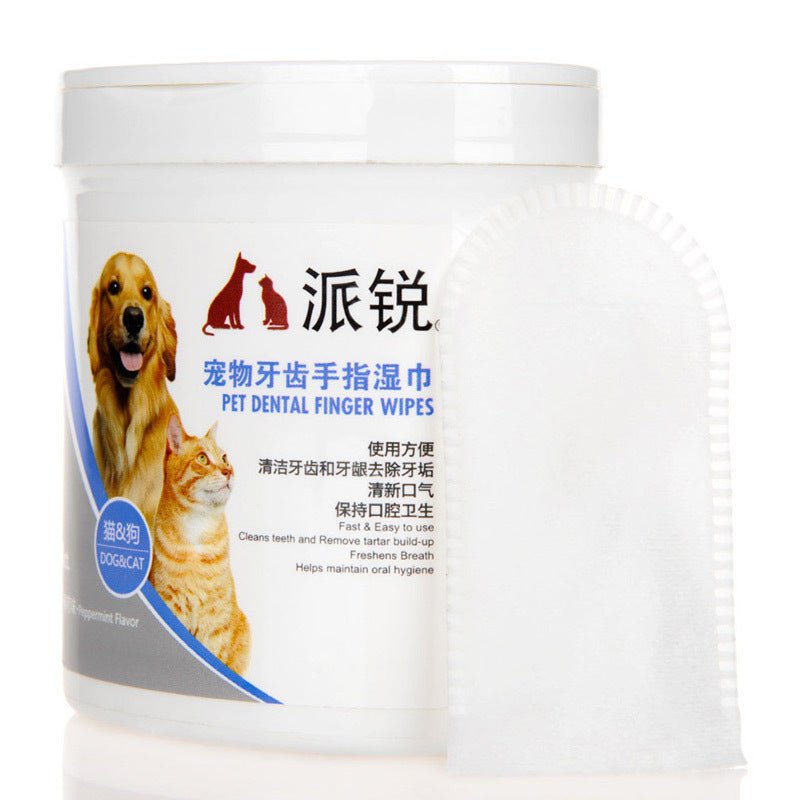 Oral And Dental Cleaning Wipes For Pet Cats And Dogs - Zambeel