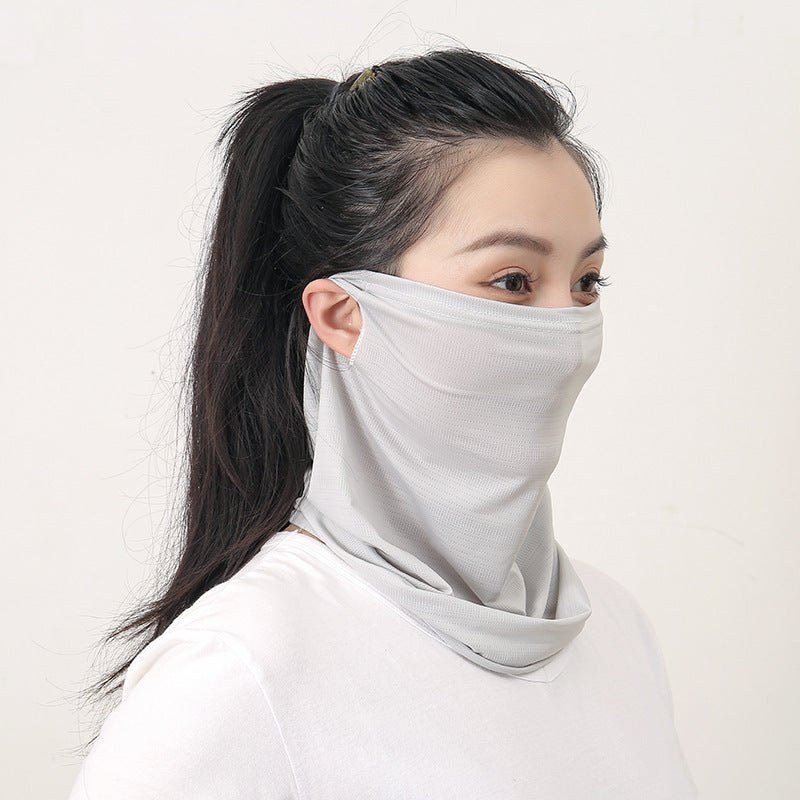 Outdoor Cycling Ice Silk Mesh Mask Sports - Zambeel