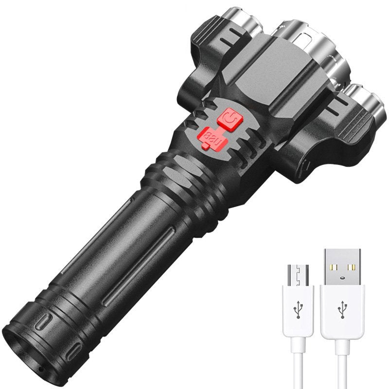 Outdoor Home Portable Riding USB Rechargeable Flashlight - Zambeel
