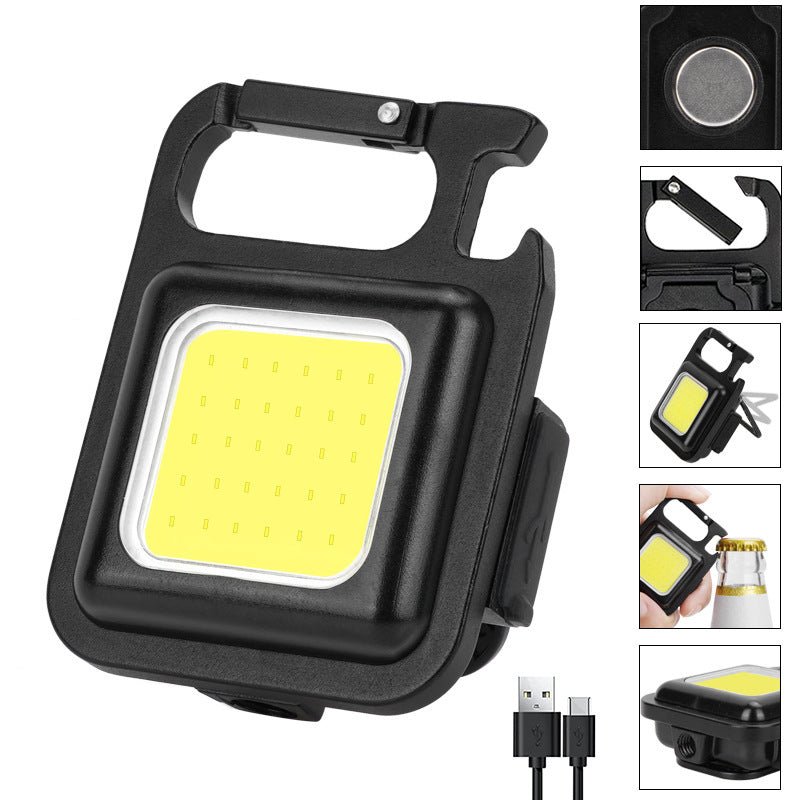 Outdoor USB Mini Alloy Keychain Light Home Emergency Night Light Car Repair Light Camping Light - Zambeel