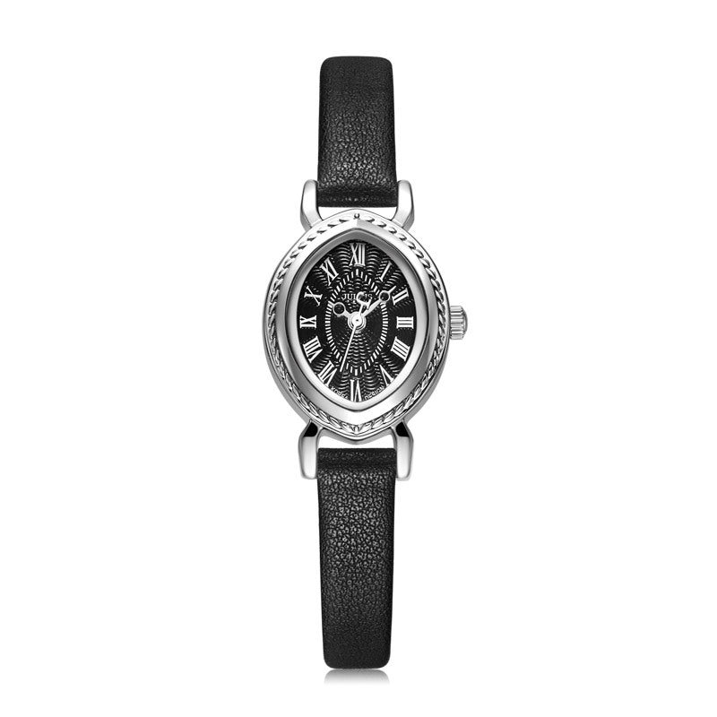 Oval Belt Quartz Movement Waterproof Compact Fashion Watch - Zambeel