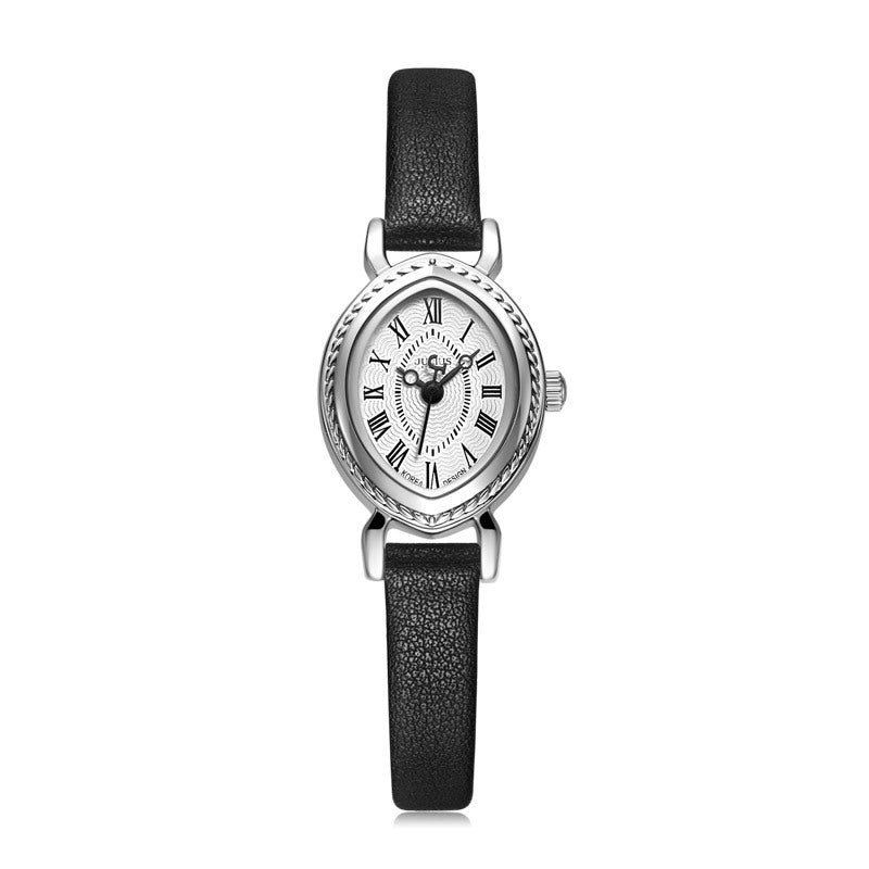 Oval Belt Quartz Movement Waterproof Compact Fashion Watch - Zambeel