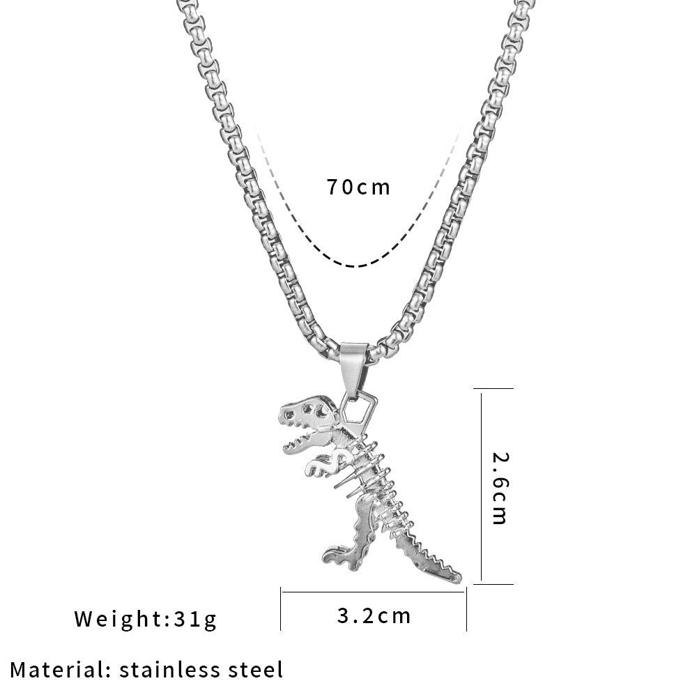 Personalized Skeleton Tyrannosaurus Rex Necklace - Zambeel