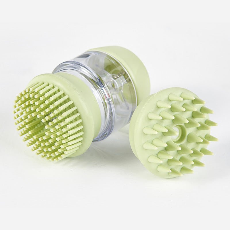 Pet Bath Brush Silicone Massage Clean Beauty Comb Brush - Zambeel