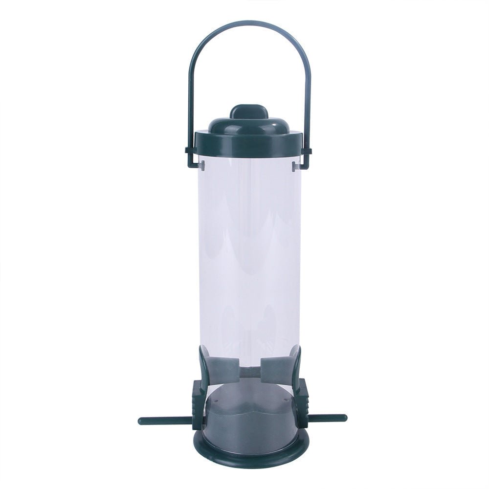 Pet Bird Feeder Feed Station Hanging Garden Plastic Birds Food Dispenser Feeders Outdoor Tree Garden Decoration - Zambeel