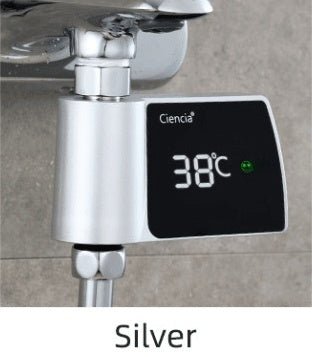 Plastic Visual Shower Faucet No Power Consumption Water Thermometer Bath - Zambeel