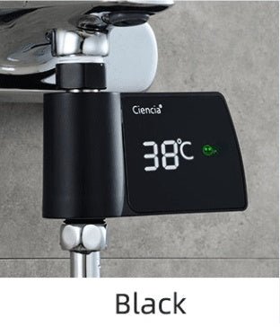 Plastic Visual Shower Faucet No Power Consumption Water Thermometer Bath - Zambeel