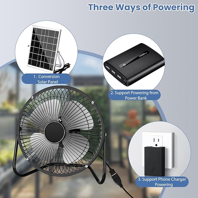 Portable Metal Floor Fan ©