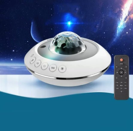 Projector Small Night Light Rotating Water Ripple Flame Ambiance Bedroom Decor - Zambeel