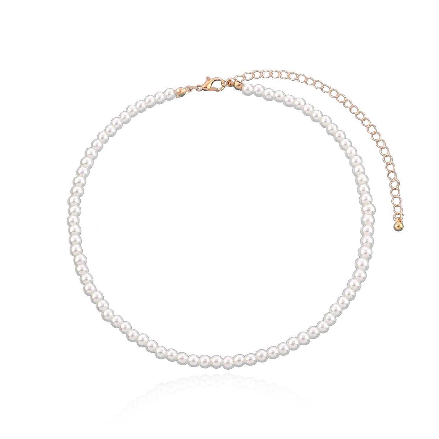 Simple Graceful Bright Pearl Necklace Women - Zambeel