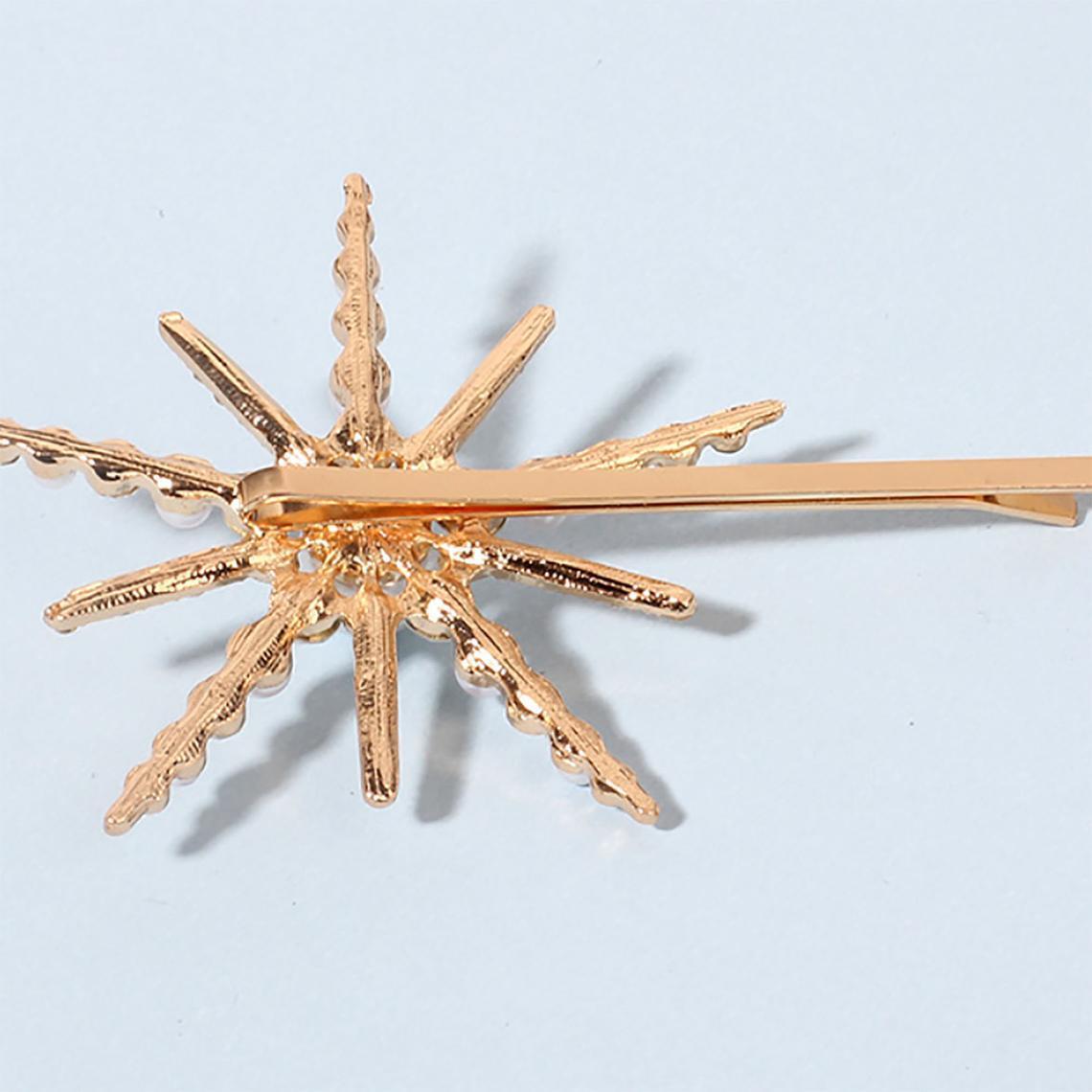 Six - Pointed Star Shape Rhinestone Clip - Zambeel