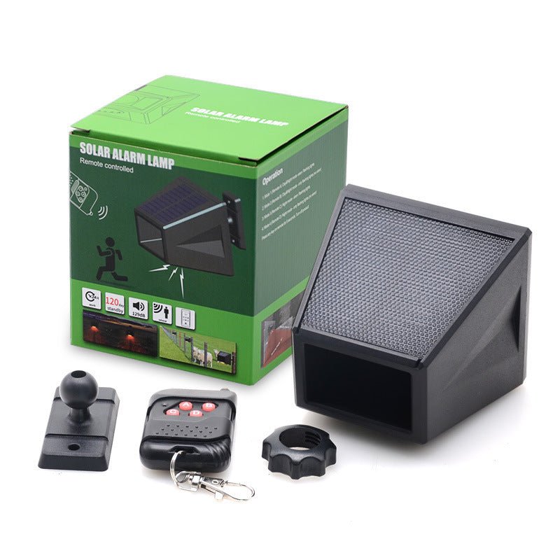 Solar Infrared Body Sensing Remote Control Alarm Lamp - Zambeel