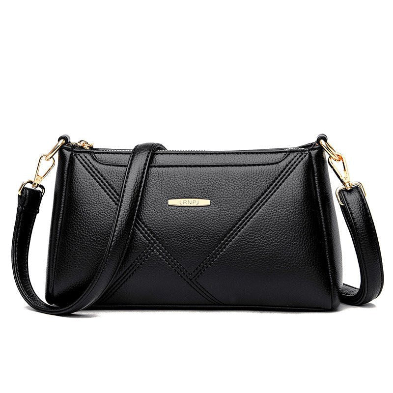 Texture Soft Leather Crossbody Bag Fashion Lady - Zambeel