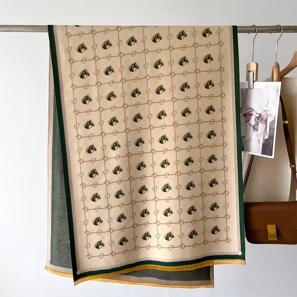 Thick Cashmere - like Fashion Mid - length Warm Scarf - Zambeel
