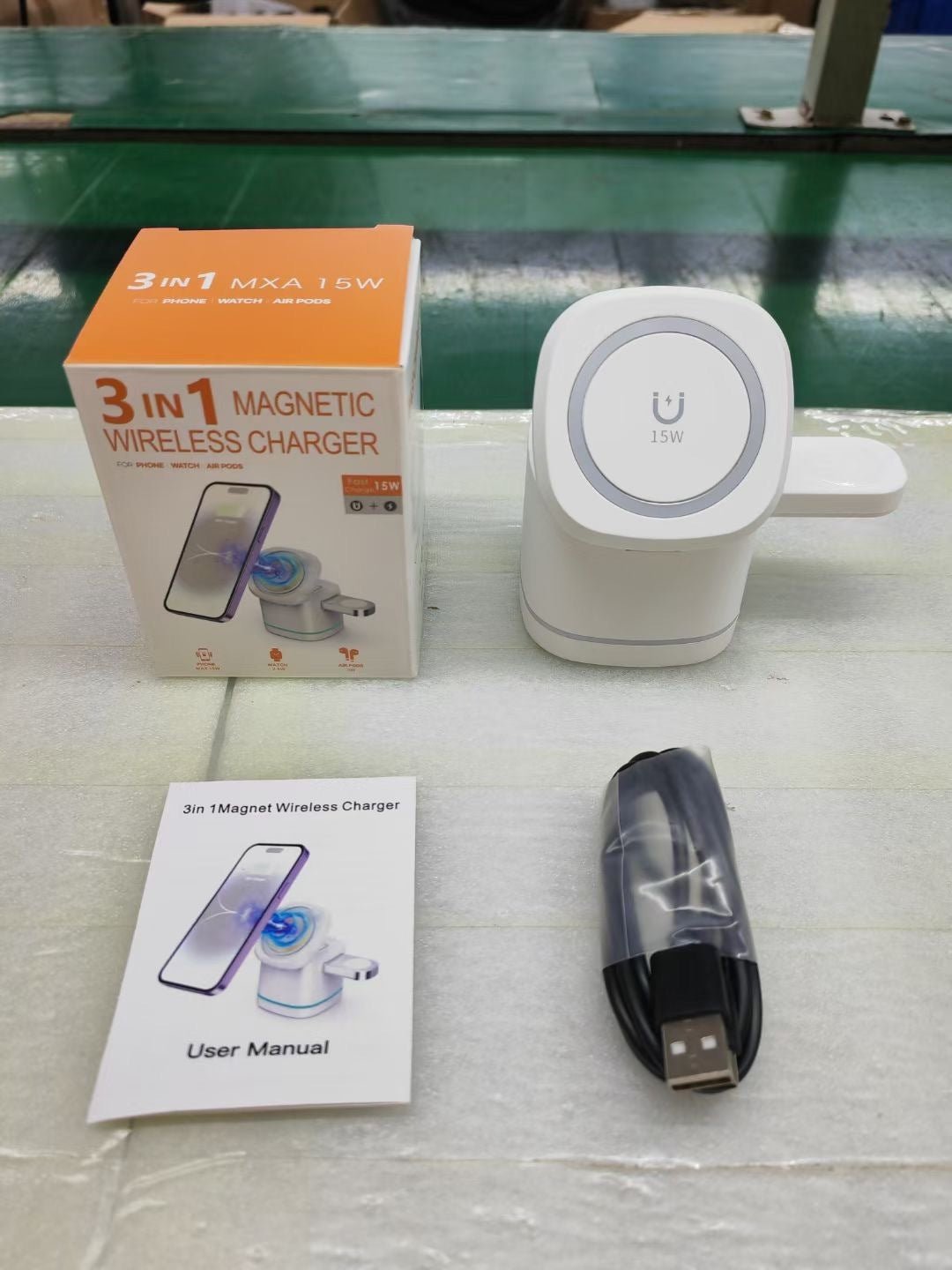 Three - in - one Folding Magnetic Wireless Fast Charging Charger - Zambeel
