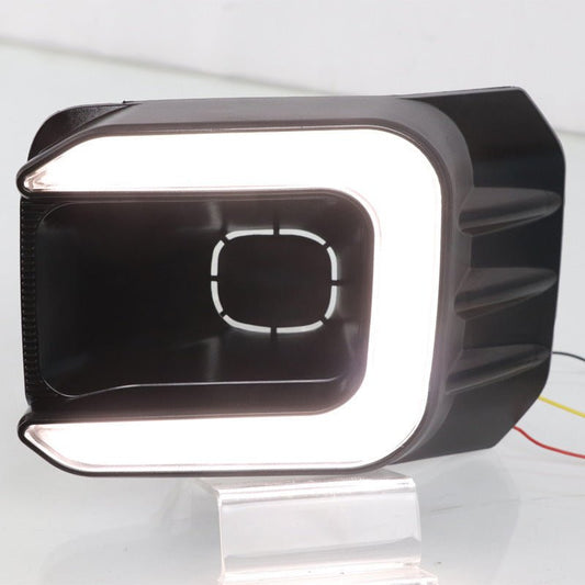 Toyota Hilux With Yellow Two - Color Low Profile Daytime Running Lights - Zambeel