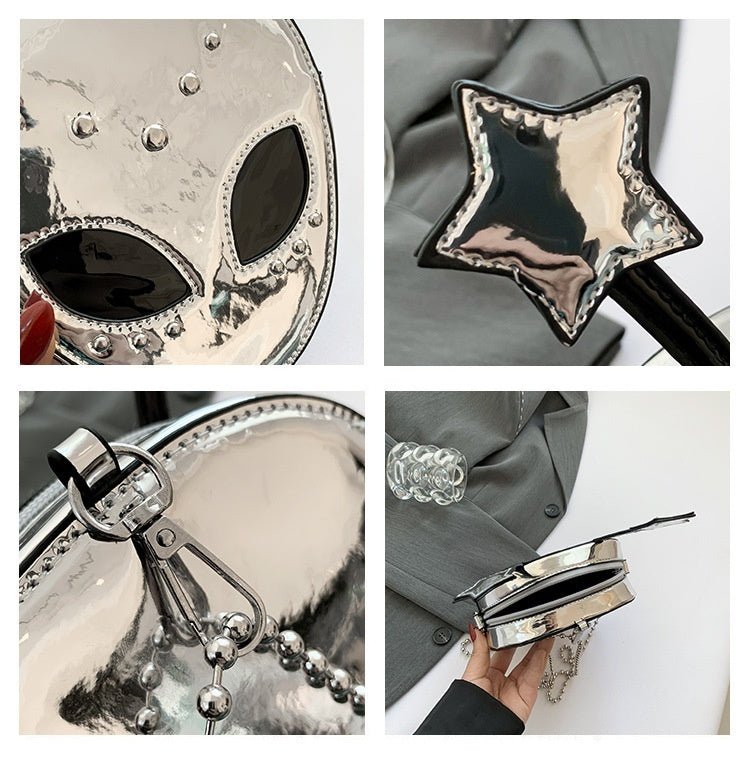 Trend Special-interest Design Shiny Fashion Shoulder Popular Messenger Bag