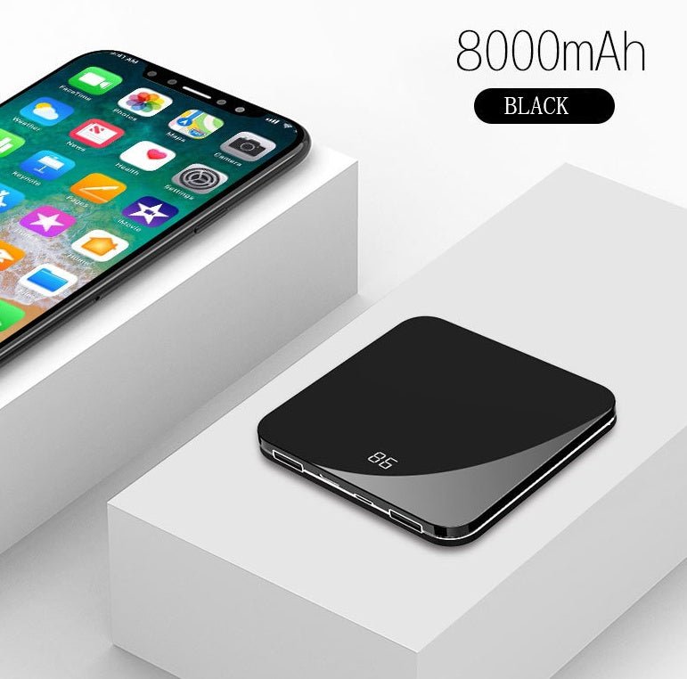Ultra - Thin Mirror Mini Charging Treasure - Zambeel