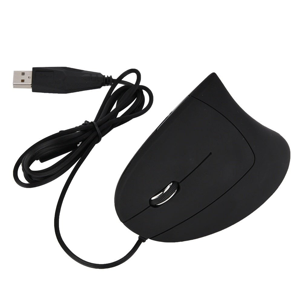 USB Wired Left Hand Vertical Mouse Ergonomic Gaming Mouse Wrist Healthy Mouse - Zambeel