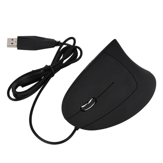 USB Wired Left Hand Vertical Mouse Ergonomic Gaming Mouse Wrist Healthy Mouse - Zambeel