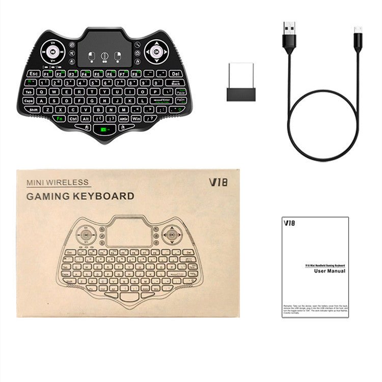 V18 Wireless Mini Flying Keyboard Mouse Remote Control - Zambeel