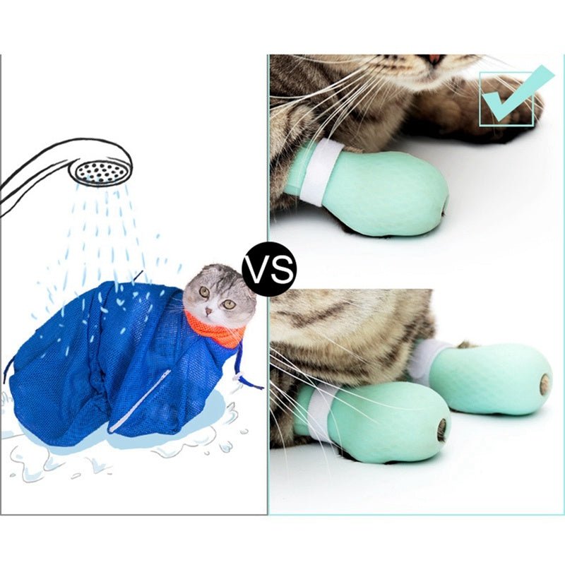 Wash Cat Feet Set Cat Bath Supplies Hold Cat Artifact