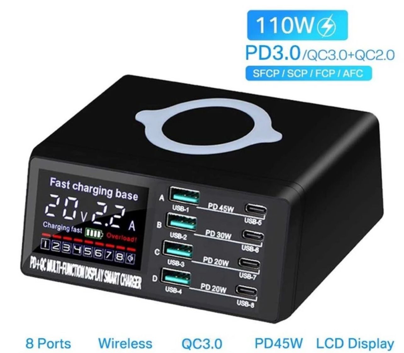 Wireless Charging Station Charger ©