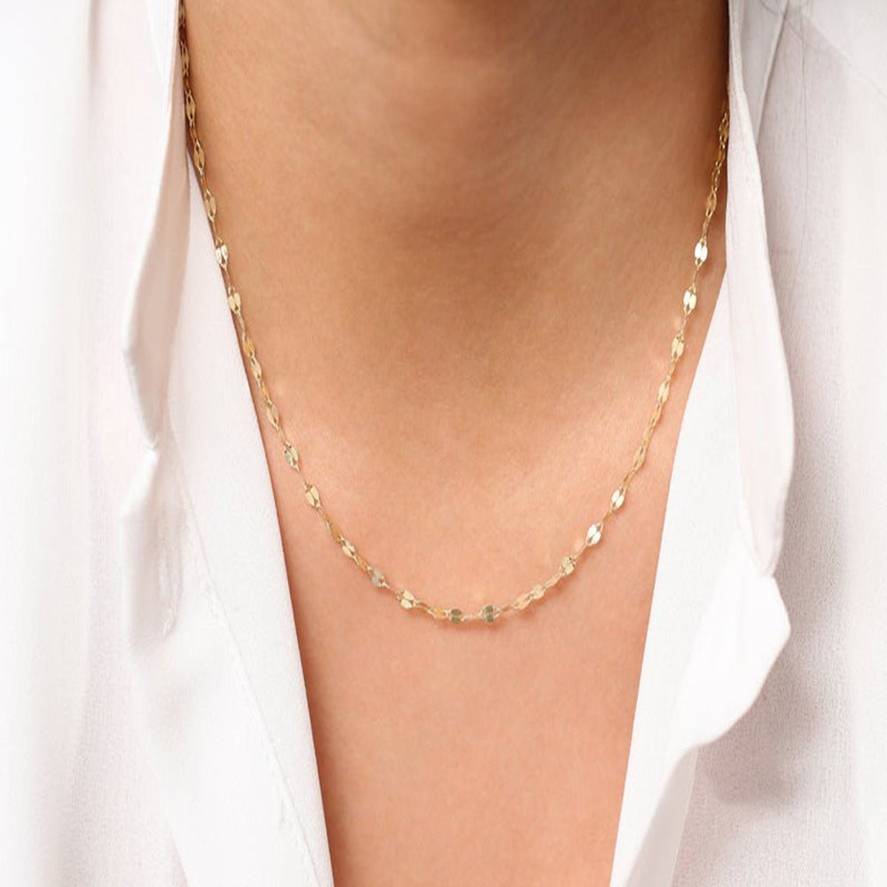 Women's Delicate Lip Chain Necklace