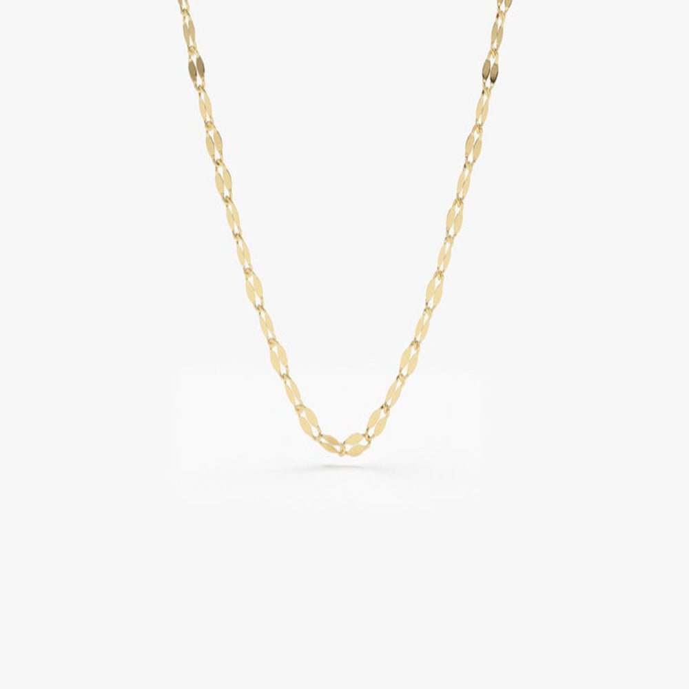 Women's Delicate Lip Chain Necklace - Zambeel